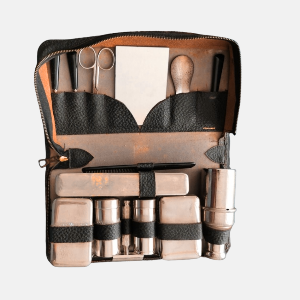 Exclusivo Juego de Tocador Italiano Vintage para Hombre | c. 1940–1950